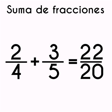 ejemplos suma de fracciones